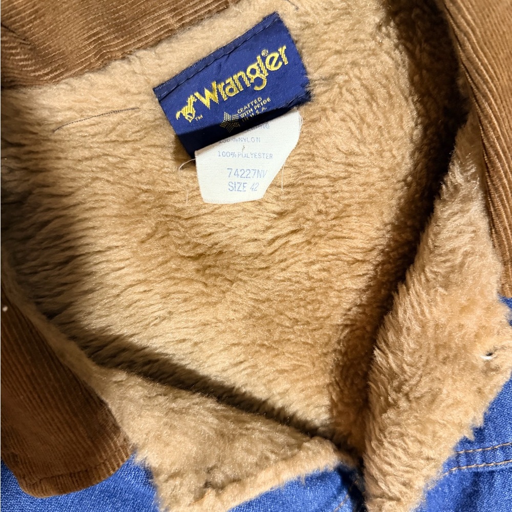 Vintage wrangler lined Jean jacket size 42 - Picture 6 of 6